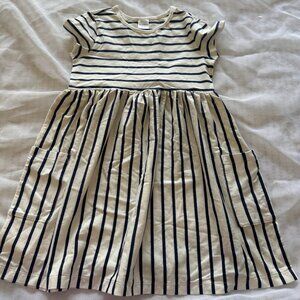 hanna anderson Short Sleeve Stripe Pocket Dress SIZE 10